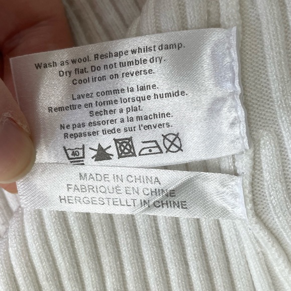 Planet Ribbed Button Front Cross Strap Sweater Tank Top M - Picture 13 of 14